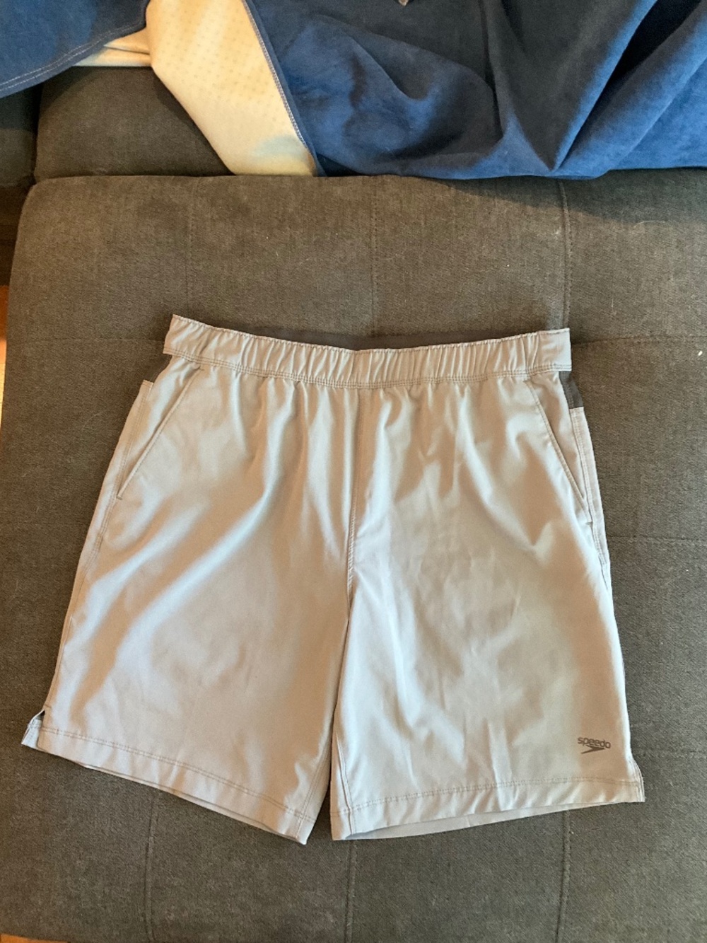 EUC Speedo Gray Tech Volley Shorts Size Large